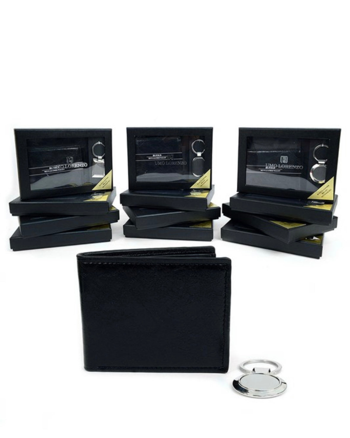 MEN WALLET & KEY RING SET