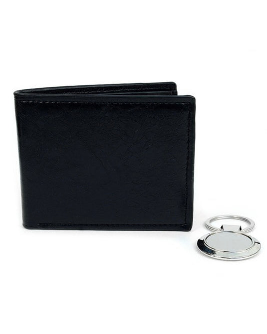 MEN WALLET & KEY RING SET
